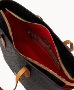 Ostrich Large Tote Black -Dooney & Bourke B2321G OTBLPAKR ALT2 1