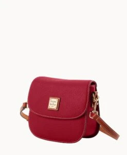 Pebble Grain Saddle Bag Wine 26 Pebble Grain Saddle Bag Wine -Dooney & Bourke B2323G AWWNPATN ALT1 1