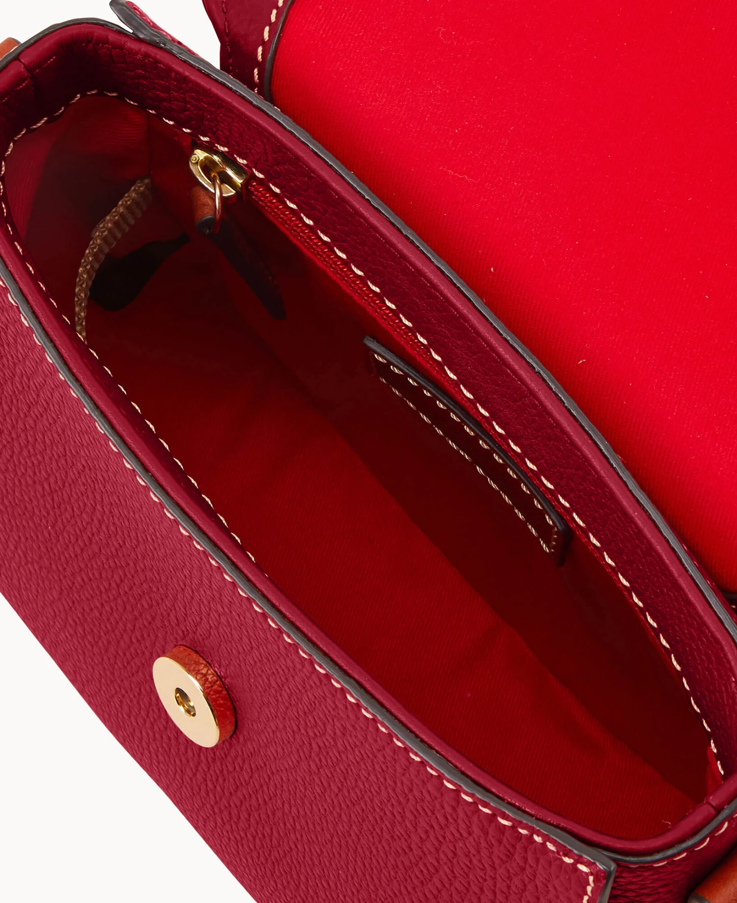 Pebble Grain Saddle Bag Wine 3 Pebble Grain Saddle Bag Wine - Image 3