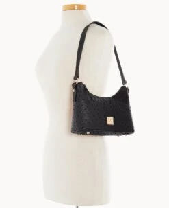 Ostrich Baguette Black -Dooney & Bourke B2324G OTBLPABL ALT4 1