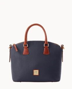 Pebble Grain Domed Satchel Olive 38 Pebble Grain Domed Satchel Olive -Dooney & Bourke B2327G AWMDPATN