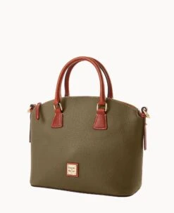 Pebble Grain Domed Satchel Olive 26 Pebble Grain Domed Satchel Olive -Dooney & Bourke B2327G AWOLPATN ALT1 1