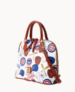 MLB Cubs Zip Zip Satchel CUBS -Dooney & Bourke B2343G QUMWPATNCUBS ALT1 1