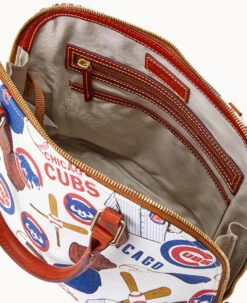 MLB Cubs Zip Zip Satchel CUBS -Dooney & Bourke B2343G QUMWPATNCUBS ALT2