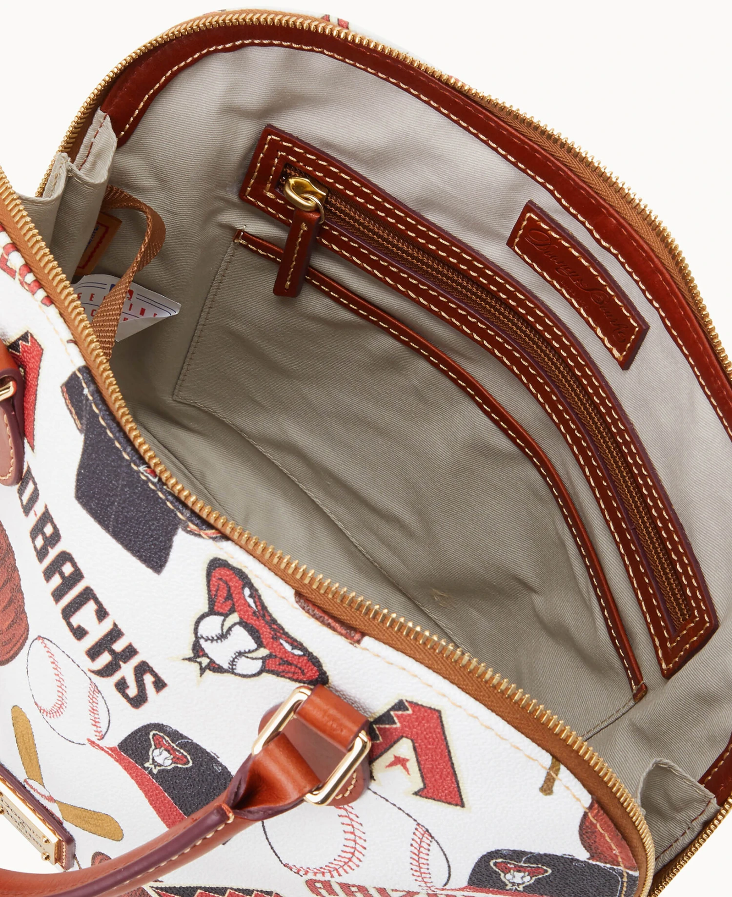MLB Diamondbacks Zip Zip Satchel DIAMONDBACKS 3 MLB Diamondbacks Zip Zip Satchel DIAMONDBACKS - Image 3