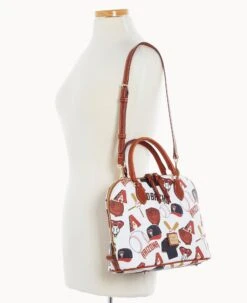 MLB Diamondbacks Zip Zip Satchel DIAMONDBACKS 16 MLB Diamondbacks Zip Zip Satchel DIAMONDBACKS -Dooney & Bourke B2343G QUMWPATNDBAK ALT4 1