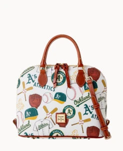 MLB Athletics Zip Zip Satchel ATHLETICS