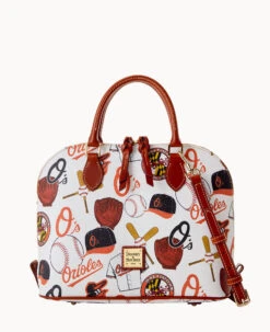 MLB Orioles Zip Zip Satchel ORIOLES 17 MLB Orioles Zip Zip Satchel ORIOLES -Dooney & Bourke B2343G QUMWPATNORLS 2
