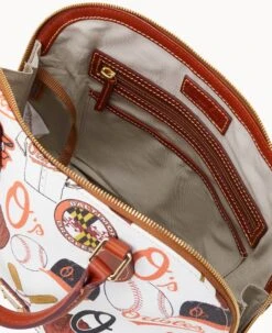 MLB Orioles Zip Zip Satchel ORIOLES 15 MLB Orioles Zip Zip Satchel ORIOLES -Dooney & Bourke B2343G QUMWPATNORLS ALT2 1