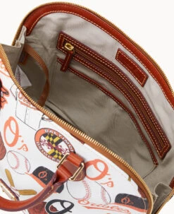 MLB Orioles Zip Zip Satchel ORIOLES 11 MLB Orioles Zip Zip Satchel ORIOLES -Dooney & Bourke B2343G QUMWPATNORLS ALT2