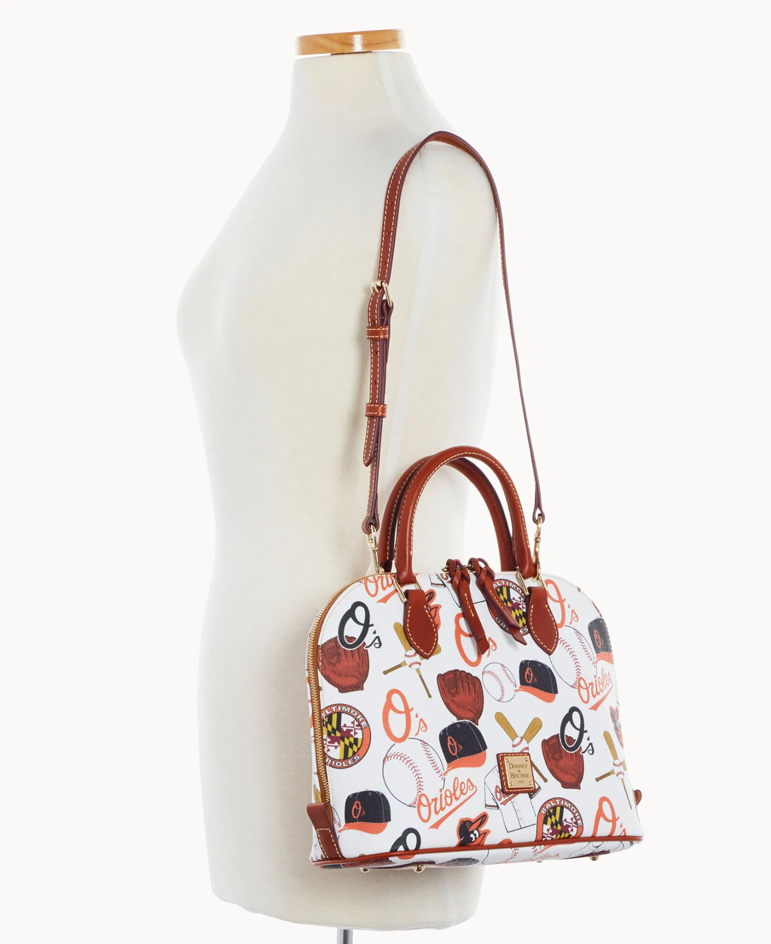 MLB Orioles Zip Zip Satchel ORIOLES 4 MLB Orioles Zip Zip Satchel ORIOLES - Image 4