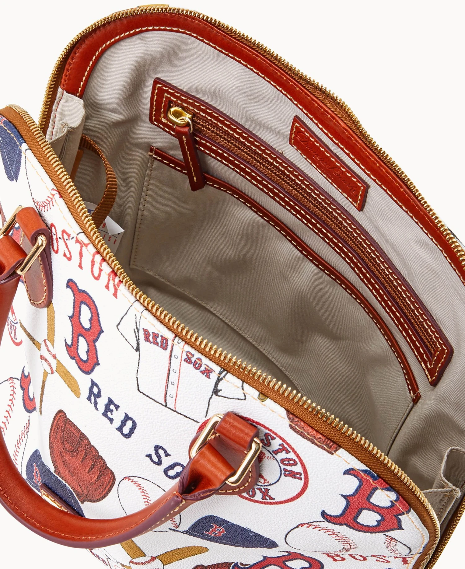 MLB Red Sox Zip Zip Satchel RED SOX 9 MLB Red Sox Zip Zip Satchel RED SOX - Image 9