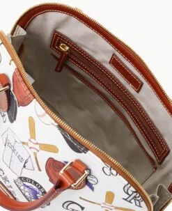 MLB Rockies Zip Zip Satchel ROCKIES -Dooney & Bourke B2343G QUMWPATNROKI ALT2 1