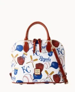 MLB Royals Zip Zip Satchel ROYALS 14 MLB Royals Zip Zip Satchel ROYALS -Dooney & Bourke B2343G QUMWPATNRYLS 1