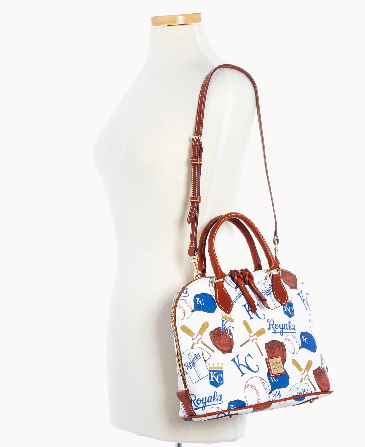 MLB Royals Zip Zip Satchel ROYALS 4 MLB Royals Zip Zip Satchel ROYALS - Image 4