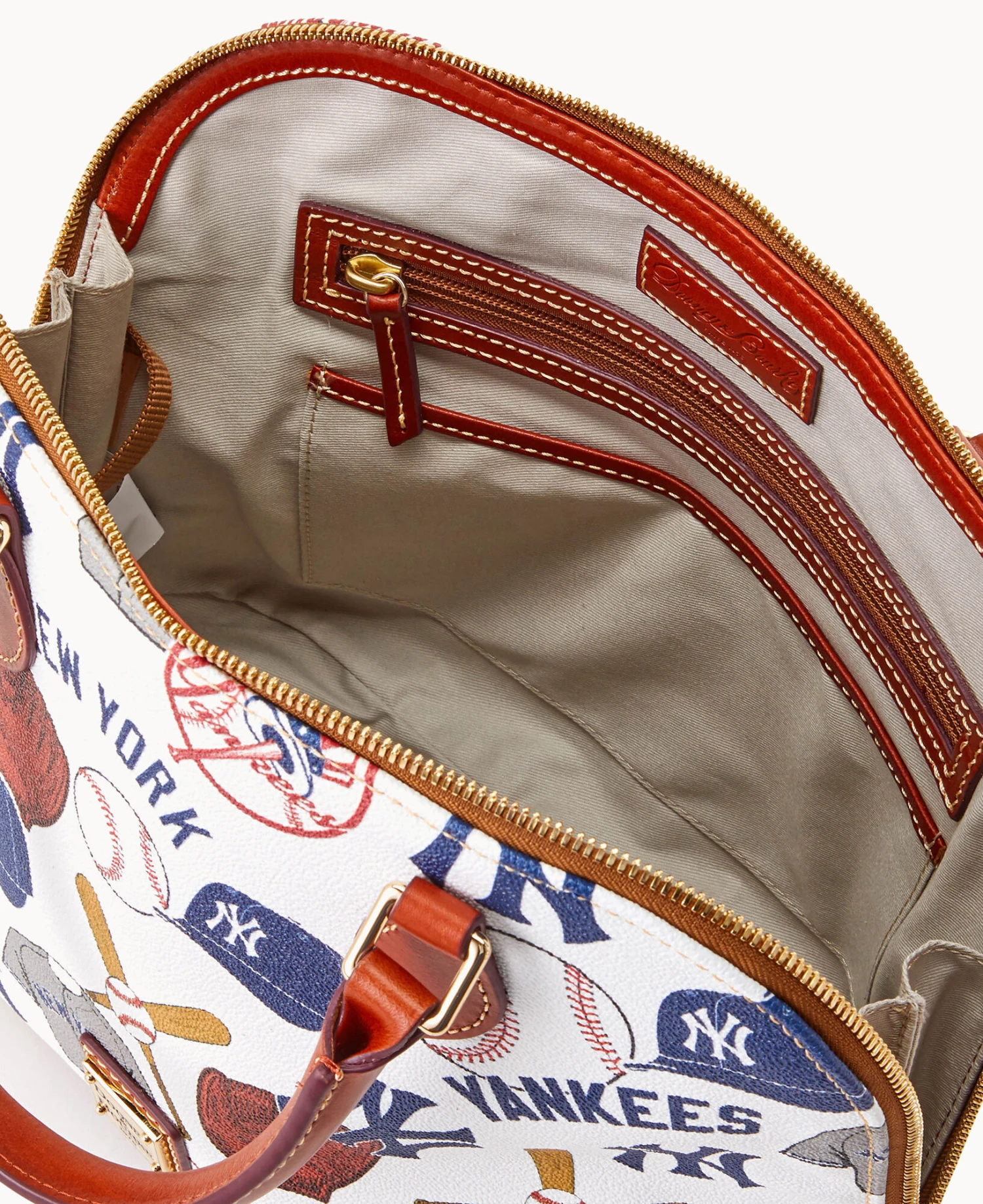 MLB Yankees Zip Zip Satchel YANKEES 4 MLB Yankees Zip Zip Satchel YANKEES - Image 4