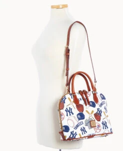 MLB Yankees Zip Zip Satchel YANKEES 16 MLB Yankees Zip Zip Satchel YANKEES -Dooney & Bourke B2343G QUMWPATNYANK ALT4