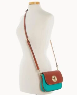 Pebble Turnlock Flap Saddle Spearmint -Dooney & Bourke B2375G 9PSPPATN ALT4 1