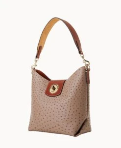 Ostrich Turnlock Sac 30 Light Taupe -Dooney & Bourke B2381G OTXDPATN ALT1 1