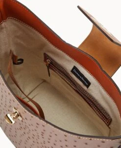 Ostrich Turnlock Sac 30 Light Taupe -Dooney & Bourke B2381G OTXDPATN ALT2 1