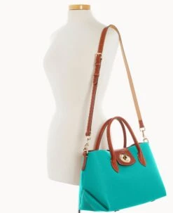 Pebble Turnlock Handle Tote 30 Spearmint -Dooney & Bourke B2382G 9PSPPATN ALT4 1