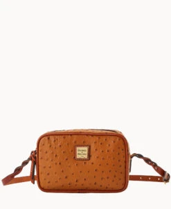 Ostrich Loni Crossbody Caramel