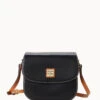 Wexford Leather Saddle Crossbody Black