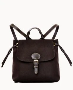Nylon Flap Backpack Black -Dooney & Bourke B2503G INBLPABL