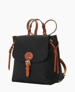 Nylon Flap Backpack Black -Dooney & Bourke B2503G INBLPATN ALT1