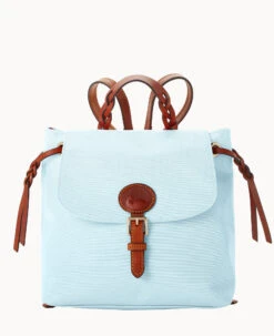 Nylon Flap Backpack Black -Dooney & Bourke B2503G INLBPATN