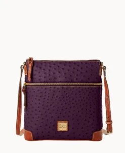 Ostrich Crossbody Plum Wine -Dooney & Bourke B3264G OTXPPATN 1