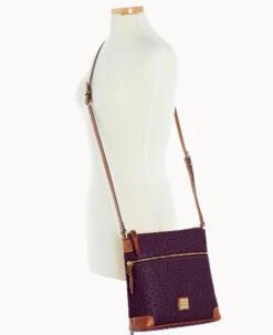 Ostrich Crossbody Plum Wine -Dooney & Bourke B3264G OTXPPATN ALT4