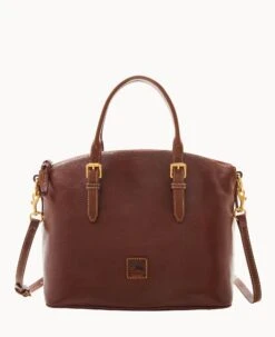 Florentine Domed Satchel Chestnut -Dooney & Bourke B9062D SCCSSCCS 2