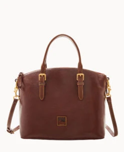 Florentine Domed Satchel Chestnut
