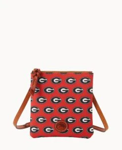 Collegiate University Of Georgia Small North South Top Zip Crossbody University Of Georgi 13 Collegiate University Of Georgia Small North South Top Zip Crossbody University Of Georgi -Dooney & Bourke BL370G AARDPATNGEA0 1