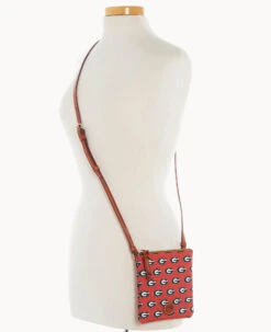 Collegiate University Of Georgia Small North South Top Zip Crossbody University Of Georgi 12 Collegiate University Of Georgia Small North South Top Zip Crossbody University Of Georgi -Dooney & Bourke BL370G AARDPATNGEA0 ALT4