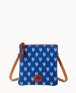 MLB Mets Small North South Top Zip Crossbody Mets -Dooney & Bourke BL370G MJBUPATNMETS 1