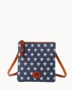 MLB Astros Small North South Top Zip Crossbody Astros 13 MLB Astros Small North South Top Zip Crossbody Astros -Dooney & Bourke BL370G MJNVPATNASTO 1