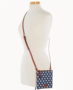 MLB Astros Small North South Top Zip Crossbody Astros 12 MLB Astros Small North South Top Zip Crossbody Astros -Dooney & Bourke BL370G MJNVPATNASTO ALT4