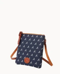 MLB Braves Small North South Top Zip Crossbody Braves -Dooney & Bourke BL370G MJNVPATNBRVE ALT1 1