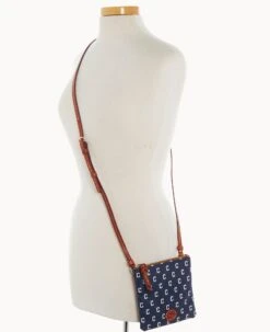 MLB Guardians Small North South Top Zip Crossbody Guardians -Dooney & Bourke BL370G MJNVPATNGUAR ALT4 1