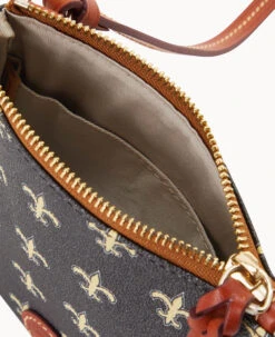 NFL Saints Small North South Top Zip Crossbody Saints -Dooney & Bourke BL370G NJBLPATNSNTS ALT2