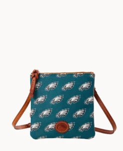 NFL Eagles Small North South Top Zip Crossbody Eagles