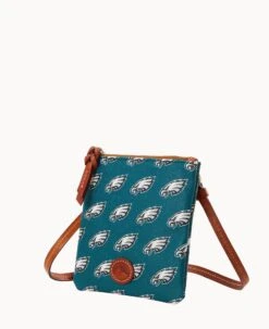 NFL Eagles Small North South Top Zip Crossbody Eagles -Dooney & Bourke BL370G NJGRPATNEAGL ALT1 1