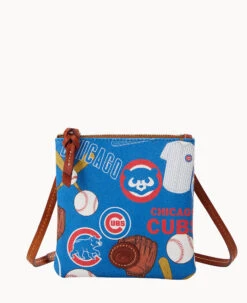 MLB Cubs Small N S Top Zip Crossbody Cubs -Dooney & Bourke BL370G QUBUPATNCUBS 2