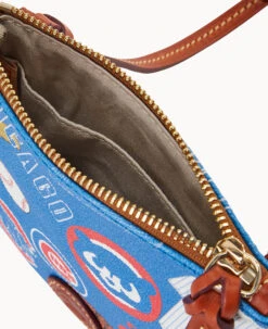 MLB Cubs Small N S Top Zip Crossbody Cubs -Dooney & Bourke BL370G QUBUPATNCUBS ALT2