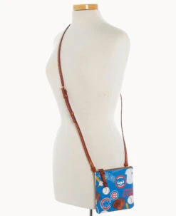 MLB Cubs Small N S Top Zip Crossbody Cubs -Dooney & Bourke BL370G QUBUPATNCUBS ALT4