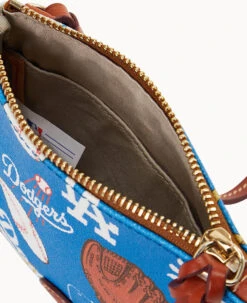 MLB Dodgers Small N S Top Zip Crossbody Dodgers -Dooney & Bourke BL370G QUBUPATNDODG ALT2