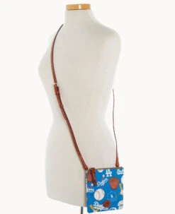 MLB Dodgers Small N S Top Zip Crossbody Dodgers -Dooney & Bourke BL370G QUBUPATNDODG ALT4
