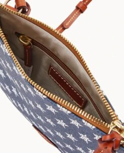 MLB Astros North South Top Zip Crossbody Astros 15 MLB Astros North South Top Zip Crossbody Astros -Dooney & Bourke BL371G MJNVPATNASTO ALT2 1